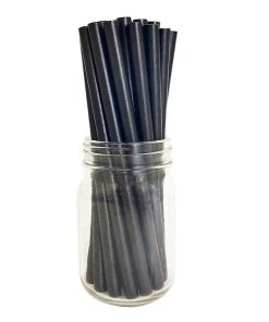 Best reviews of 😉 Bars BarConic® "Eco-Friendly" Jumbo Paper Straws - 7 3/4" Solid Black - 100 Pack 👍