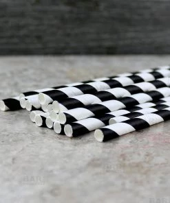 New 😀 Bars BarConic® Biodegradable Black & White Stripe Paper Straws - 7 3/4" - 100 Pack 🤩 9 New 😀 Bars BarConic® Biodegradable Black & White Stripe Paper Straws - 7 3/4" - 100 Pack 🤩 -Cheap Bars Store paper straws bwstripe bpc 3 800x