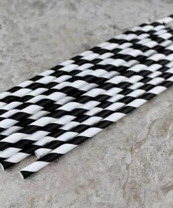 New 😀 Bars BarConic® Biodegradable Black & White Stripe Paper Straws - 7 3/4" - 100 Pack 🤩 10 New 😀 Bars BarConic® Biodegradable Black & White Stripe Paper Straws - 7 3/4" - 100 Pack 🤩 -Cheap Bars Store paper straws bwstripe bpc 4 800x