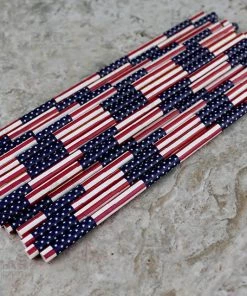 Hot Sale 😉 Bars BarConic® Biodegradable USA Flag Paper Straws - 7 3/4" - 100 Pack 🎁 -Cheap Bars Store paper straws flag bpc 4 800x