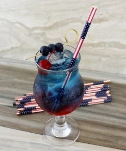 Hot Sale 😉 Bars BarConic® Biodegradable USA Flag Paper Straws - 7 3/4" - 100 Pack 🎁 -Cheap Bars Store paper straws flag bpc 5 800x