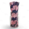 Hot Sale 😉 Bars BarConic® Biodegradable USA Flag Paper Straws - 7 3/4" - 100 Pack 🎁