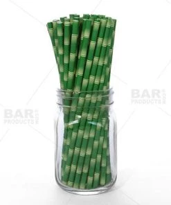 Best Pirce ✨ Bars BarConic® Bamboo Paper Straws - 100 Pack 💯