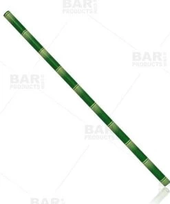 Best Pirce ✨ Bars BarConic® Bamboo Paper Straws - 100 Pack 💯 -Cheap Bars Store paper straws green bamboo bp2 800x