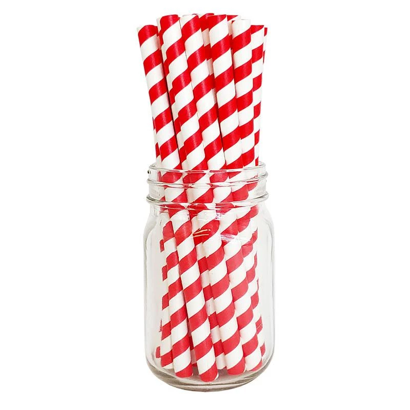 Budget 🌟 Bars BarConic® "Eco-Friendly" Jumbo Paper Straws - 7 3/4" Red Stripe - 100 Pack 😉 1 Budget 🌟 Bars BarConic® "Eco-Friendly" Jumbo Paper Straws - 7 3/4" Red Stripe - 100 Pack 😉