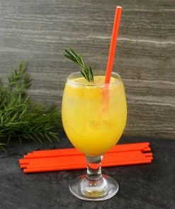 Best Pirce 🛒 Bars BarConic® Biodegradable Orange Paper Straws - 7 3/4" - 100 Pack 👏 -Cheap Bars Store paper straws orange bpc 5 800x