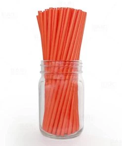 Best Pirce 🛒 Bars BarConic® Biodegradable Orange Paper Straws - 7 3/4" - 100 Pack 👏