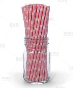 Budget 🔥 Bars BarConic® Daisy Paper Straws - 100 Pack 🌟