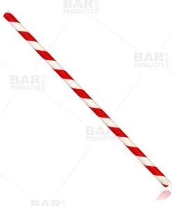 Best reviews of 👍 Bars BarConic® Red Stripe Paper Straws - 100 Pack 🔔 -Cheap Bars Store paper straws red stripe bp2 800x