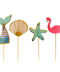 Coupon 💯 Bars BarConic® Tropical Bamboo Cocktail Picks - Assorted Pack Of 100 🎉