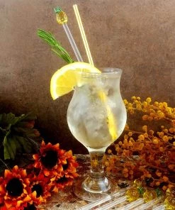 Deals 🎁 Bars Glass Pineapple Drink Stirrers - Box Of 6 🧨 -Cheap Bars Store pineapple glass stirrers bpc 6 800x