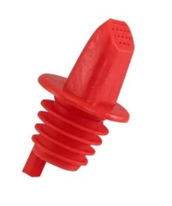 Budget 😉 Bars Plastic Pourers With Sanitary Screen (12 Pack) 🎁 12 Budget 😉 Bars Plastic Pourers With Sanitary Screen (12 Pack) 🎁 -Cheap Bars Store plastic pourer w sanitary screen red 1 800x