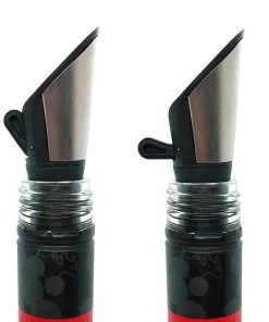 Cheapest ⭐ Bars Stainless Steel Wine Pourer And Stopper - Pack Of 2 🌟 -Cheap Bars Store rabbit wine pourers BS 1 800x