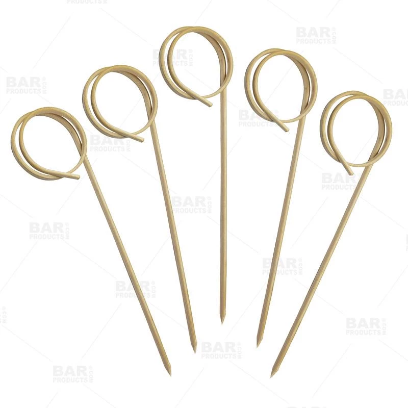 Wholesale 🔥 Bars BarConic® Bamboo Cocktail Picks - Ring Shaped - (Pack Of 100) 🎁 1 Wholesale 🔥 Bars BarConic® Bamboo Cocktail Picks - Ring Shaped - (Pack Of 100) 🎁