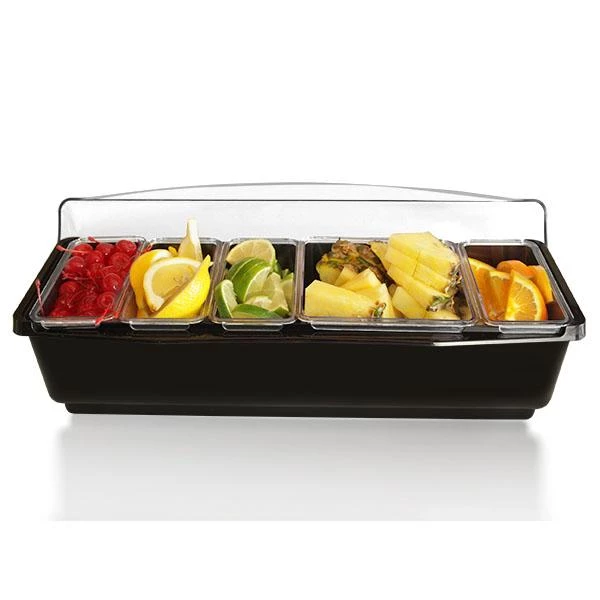 Top 10 ๐ Bars Roll Top Condiment Holder W/ Four 1 Quart Inserts & One 2 Quart โ๏ธ 1 Top 10 ๐ Bars Roll Top Condiment Holder W/ Four 1 Quart Inserts & One 2 Quart โ๏ธ