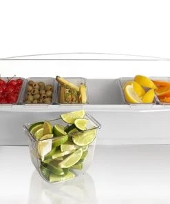 Outlet ✔️ Bars Roll Top Condiment Holder With Six 1 Quart Inserts 👏