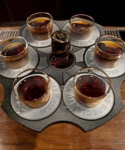 Best reviews of ✨ Bars CUSTOMIZABLE 6-Shooter Wood Shot Glass Caddy Tray And Bottle Topper - "Revolver Cylinder" (2 Colors Available!) ⭐ -Cheap Bars Store shot glass caddy cylinder bullet birch wood 6 shooter tray bottle topper silver 800x