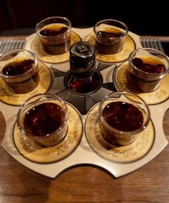 Cheapest ✨ Bars 6-Shooter Wood Shot Glass Serving Tray And Bottle Topper - "Revolver Cylinder" 😀 8 Cheapest ✨ Bars 6-Shooter Wood Shot Glass Serving Tray And Bottle Topper - "Revolver Cylinder" 😀 -Cheap Bars Store shot glass caddy cylinder bullet birch wood 6 shooter tray bottle topper 800x