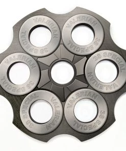 Best reviews of ✨ Bars CUSTOMIZABLE 6-Shooter Wood Shot Glass Caddy Tray And Bottle Topper - "Revolver Cylinder" (2 Colors Available!) ⭐ -Cheap Bars Store shot glass caddy revolver cylinder 6 shooter 7 hole wood tray silver 800x