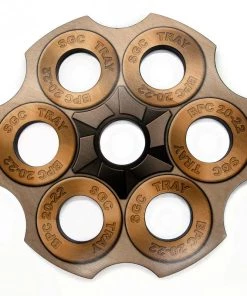 Cheapest ✨ Bars 6-Shooter Wood Shot Glass Serving Tray And Bottle Topper - "Revolver Cylinder" 😀 11 Cheapest ✨ Bars 6-Shooter Wood Shot Glass Serving Tray And Bottle Topper - "Revolver Cylinder" 😀 -Cheap Bars Store shot glass caddy revolver cylinder 6 shooter 7 hole wood tray 800x