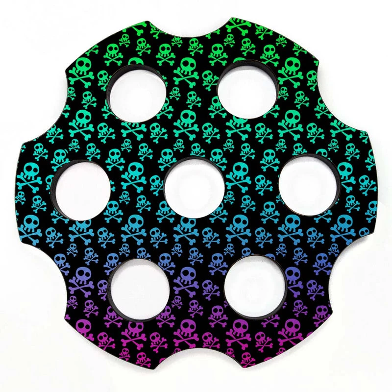 Outlet 😍 Bars 6-Shooter Wood Shot Glass Caddy Tray And Bottle Topper - "Skulls And Bones" ❤️ 1 Outlet 😍 Bars 6-Shooter Wood Shot Glass Caddy Tray And Bottle Topper - "Skulls And Bones" ❤️