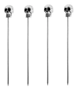 Budget 🎉 Bars BarConic® Skull Cocktail Picks - 4 Pack 🧨