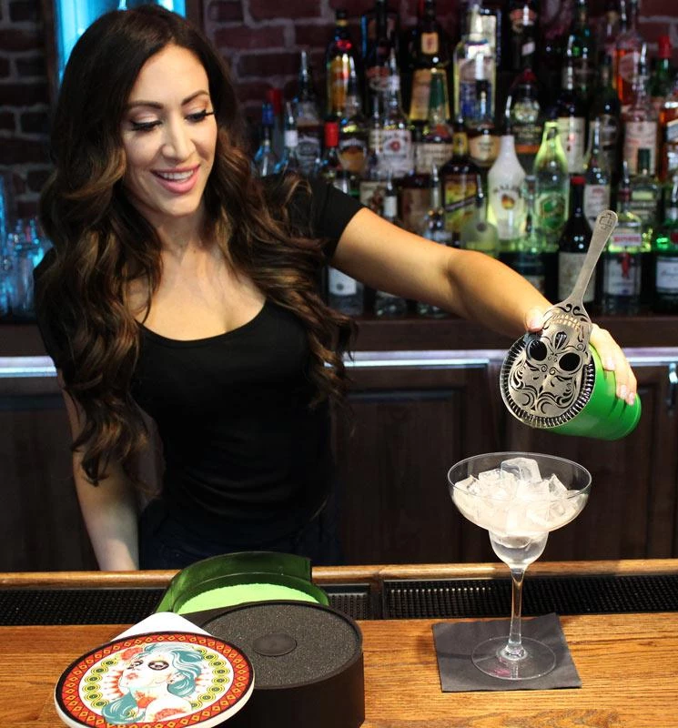 Hot Sale ✨ Bars Custom Glass Rimmer Lid - Sugar Skull Girl ⭐ 6 Hot Sale ✨ Bars Custom Glass Rimmer Lid - Sugar Skull Girl ⭐ - Image 6