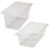 Outlet ✔️ Bars 1/3 Size Clear Polycarbonate / Poly-Ware Food Pan (Various Sizes) 🤩