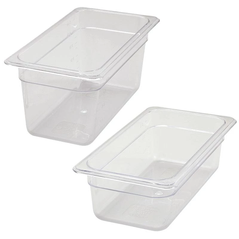 Outlet ✔️ Bars 1/3 Size Clear Polycarbonate / Poly-Ware Food Pan (Various Sizes) 🤩 1 Outlet ✔️ Bars 1/3 Size Clear Polycarbonate / Poly-Ware Food Pan (Various Sizes) 🤩