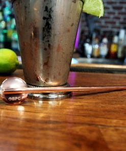 Discount 🔥 Bars Olea™ Copper Plated Straw Spoon 🔥 -Cheap Bars Store straw sp cop copper spoon straw bar julep 2 bpc 800x