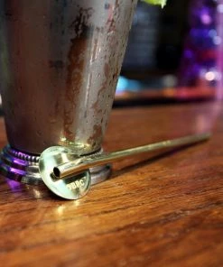 Best Pirce 💯 Bars Olea™ Gold Plated Straw Spoon 🔔 -Cheap Bars Store straw sp gld gold straw spoon on bartop 2 bpc 800x