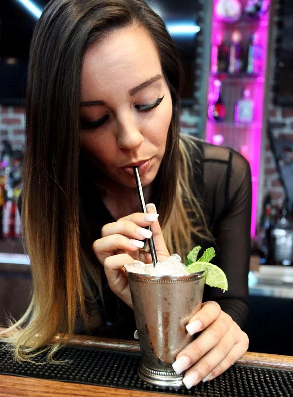 Brand new 🎁 Bars Olea™ Gunmetal Plated Straw Spoon 🎉 2 Brand new 🎁 Bars Olea™ Gunmetal Plated Straw Spoon 🎉 - Image 2