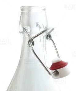 Hot Sale ⭐ Bars Swing Top Glass Bottle - Clear Square - 1 Liter Or 17 Ounce ⌛ -Cheap Bars Store swing top bottle cu bpc 1 800x