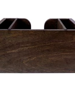 Discount 🎉 Bars STAINED Wooden Bar Napkin & Straw Caddy 🔔