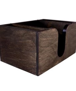 Discount 🎉 Bars STAINED Wooden Bar Napkin & Straw Caddy 🔔 -Cheap Bars Store wood napkin caddy bar stained 2 800x