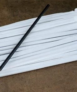 Flash Sale 🧨 Bars BarConic® Biodegradable Solid Black Wrapped Paper Straws - 7 3/4" - 100 Pack 🔥 -Cheap Bars Store wrapped paper straws black bpc 4 800x