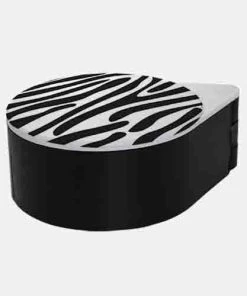 Best Pirce 🌟 Bars Zebra Pattern Glass Rimmer Lid 👍 -Cheap Bars Store zebra black 800x