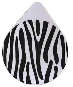 Best Pirce 🌟 Bars Zebra Pattern Glass Rimmer Lid 👍